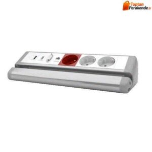 Nead 3312-03 12 Modül Tezgah Altı Priz Kutusu (Boş Kasa)